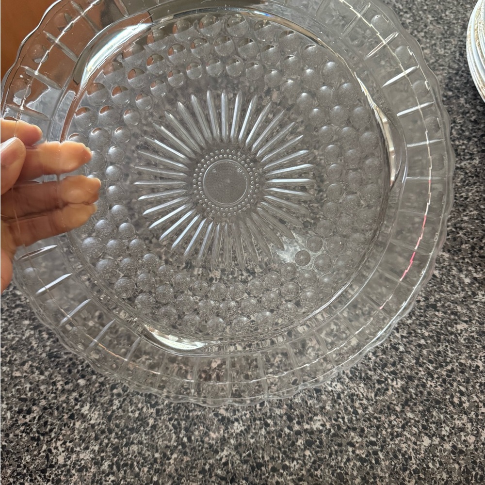 Footed Cake Plate by Federal Glass